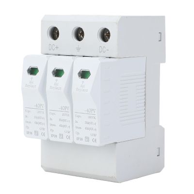 DC SPD Surging Protector Device PC Flame Retardant Shell Modular Design 1000V 2040KA Safety Protector for Surging Protective Device Photovoltaic Charging Controller