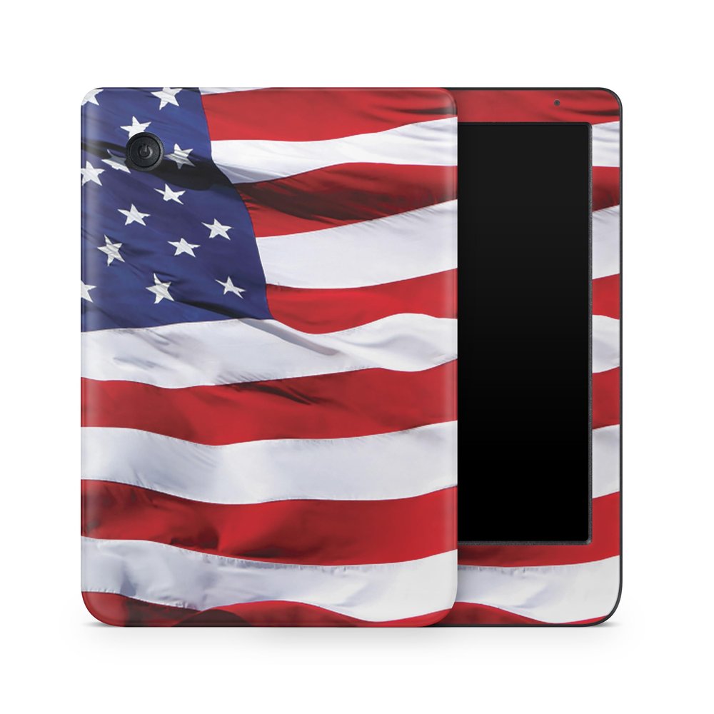 E-Reader Skin Compatible with Kobo Clara Colour (2024) - American Flag - Premium 3M Vinyl Protective Wrap Decal Cover - Easy to Apply | Crafted in The USA by MightySkins