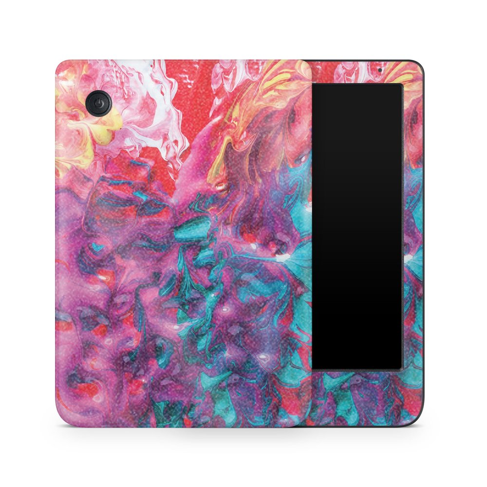 Glossy Glitter E-Reader Skin Compatible with Kobo Clara Colour (2024) - Paint Party - Premium 3M Vinyl Protective Wrap Decal Cover - Easy to Apply | Crafted in The USA by MightySkins