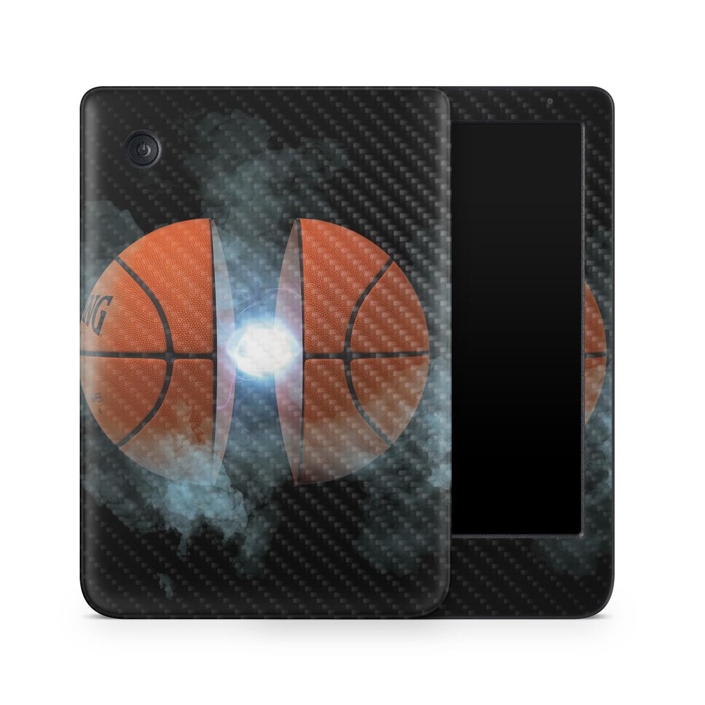Carbon Fiber E-Reader Skin Compatible with Kobo Clara Colour (2024) - Basketball Orb - Premium 3M Vinyl Protective Wrap Decal Cover - Easy to Apply | Crafted in The USA by MightySkins