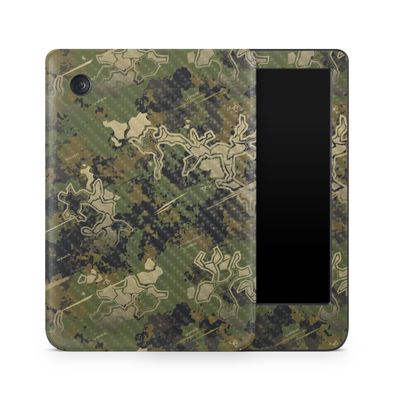 Carbon Fiber E-Reader Skin Compatible with Kobo Clara Colour (2024) - Viper Woodland - Premium 3M Vinyl Protective Wrap Decal Cover - Easy to Apply | Crafted in The USA by MightySkins