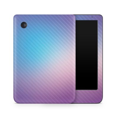 Carbon Fiber E-Reader Skin Compatible with Kobo Clara Colour (2024) - Royal Haze - Premium 3M Vinyl Protective Wrap Decal Cover - Easy to Apply | Crafted in The USA by MightySkins