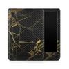 Carbon Fiber E-Reader Skin Compatible with Kobo Clara Colour (2024) - Black Gold Marble - Premium 3M Vinyl Protective Wrap Decal Cover - Easy to Apply | Crafted in The USA by MightySkins view 1