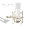 Anti-Shake Microphone Stand, Anti-shake Microphone Stand, Anti-Vibration Stand for Studio Recording Station with Screw Design Compatible (GOLD) view 4