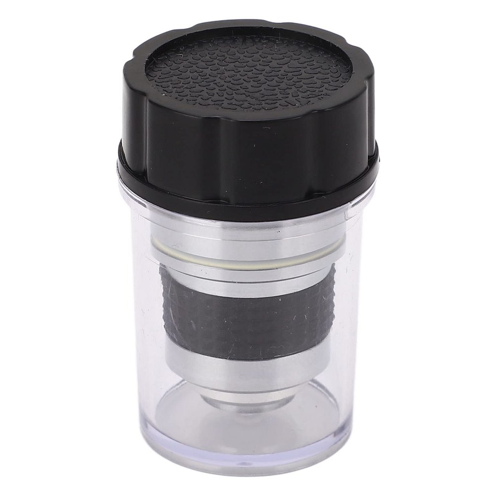 100X Microscope Objective, RMS Size Fall Professional Lens Replacement, Made of Brass and Aluminum Alloy for Biological Microscopes