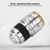 100X Microscope Objective, RMS Size Fall Professional Lens Replacement, Made of Brass and Aluminum Alloy for Biological Microscopes view 2