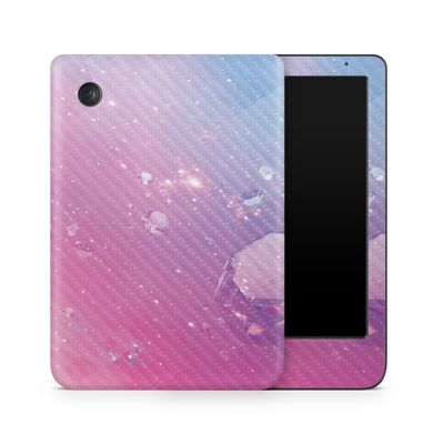 Carbon Fiber E-Reader Skin Compatible with Kobo Clara Colour (2024) - Pink Diamond - Premium 3M Vinyl Protective Wrap Decal Cover - Easy to Apply | Crafted in The USA by MightySkins