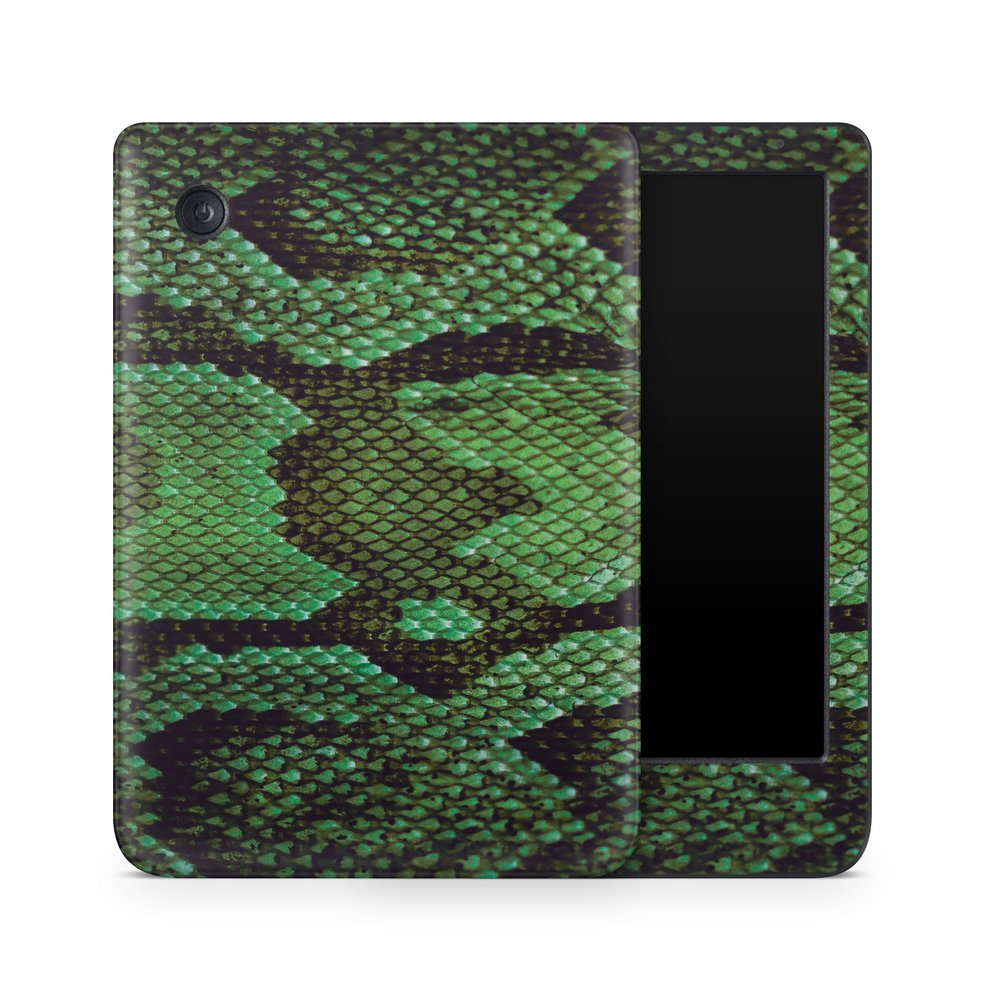 E-Reader Skin Compatible with Kobo Clara Colour (2024) - Green Serpent - Premium 3M Vinyl Protective Wrap Decal Cover - Easy to Apply | Crafted in The USA by MightySkins