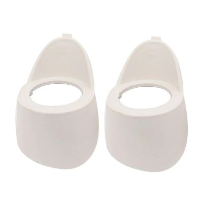 2Pcs Car Audio A Or C Pillar Tweeter Speaker Mould 2-Way Mount Bracket Spacer Adapter White Plastic New