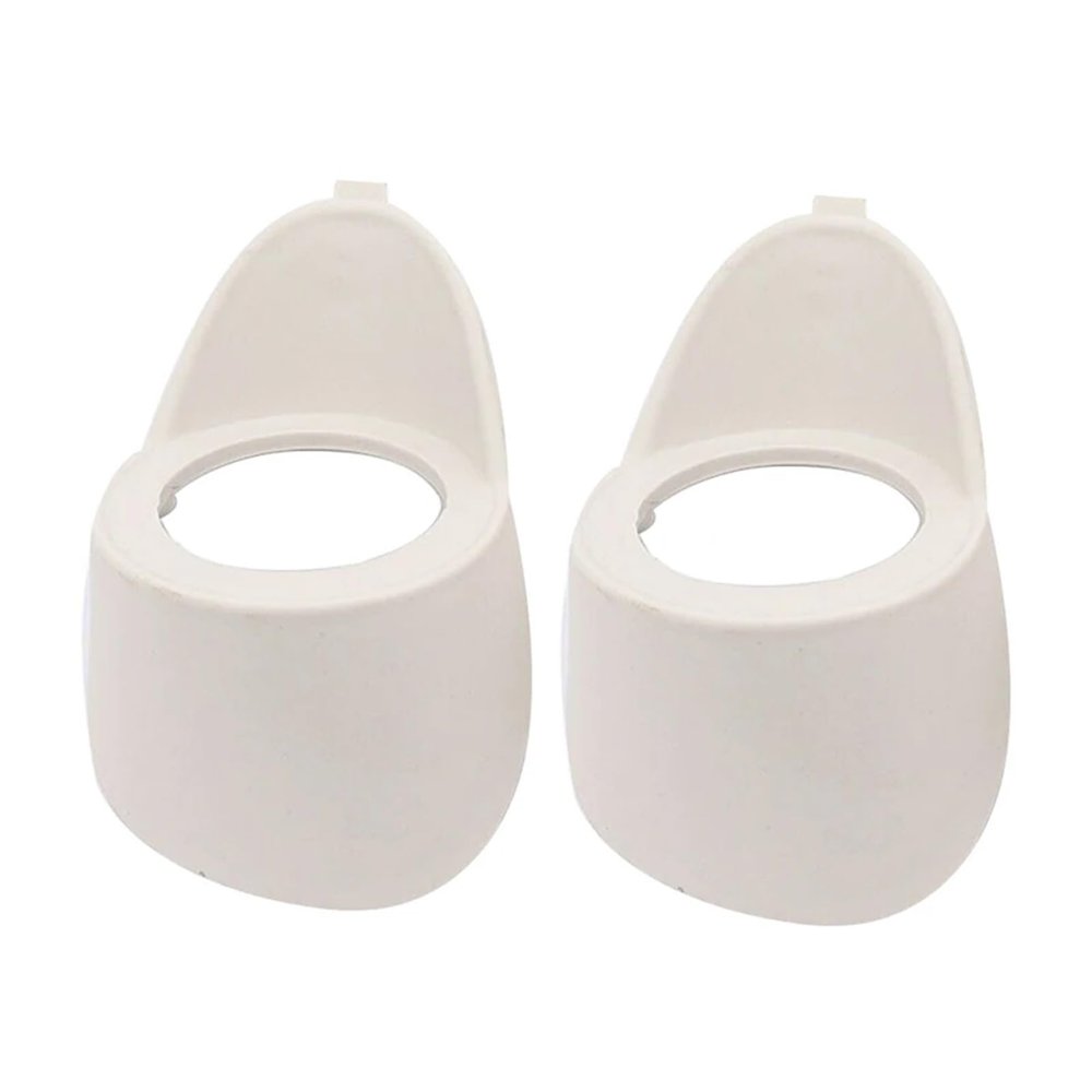 2Pcs Car Audio A Or C Pillar Tweeter Speaker Mould 2-Way Mount Bracket Spacer Adapter White Plastic New