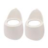 2Pcs Car Audio A Or C Pillar Tweeter Speaker Mould 2-Way Mount Bracket Spacer Adapter White Plastic New view 1
