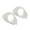 2Pcs Car Audio A Or C Pillar Tweeter Speaker Mould 2-Way Mount Bracket Spacer Adapter White Plastic New view 2