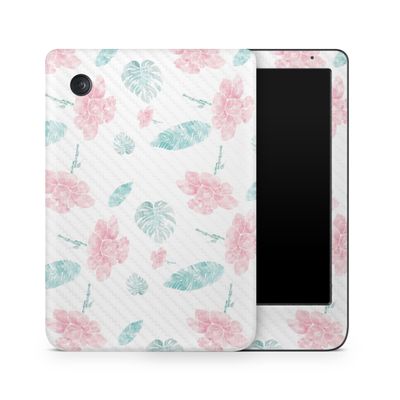 Carbon Fiber E-Reader Skin Compatible with Kobo Clara Colour (2024) - Paper Flowers - Premium 3M Vinyl Protective Wrap Decal Cover - Easy to Apply | Crafted in The USA by MightySkins