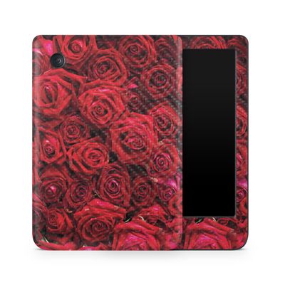 Carbon Fiber E-Reader Skin Compatible with Kobo Clara Colour (2024) - Too Many Roses - Premium 3M Vinyl Protective Wrap Decal Cover - Easy to Apply | Crafted in The USA by MightySkins