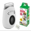 Fujifilm Instax Pal Digital Camera with 20 Fujifilm Prints (Milky White) view 1