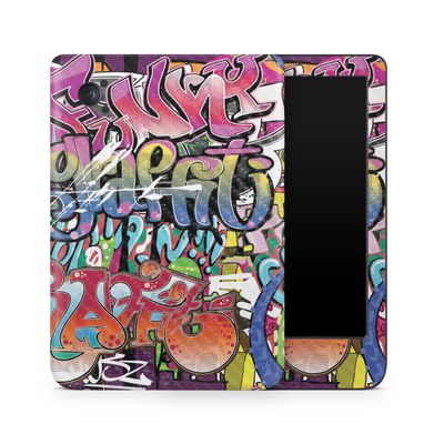 Carbon Fiber E-Reader Skin Compatible with Kobo Clara Colour (2024) - Funky Graffiti - Premium 3M Vinyl Protective Wrap Decal Cover - Easy to Apply | Crafted in The USA by MightySkins