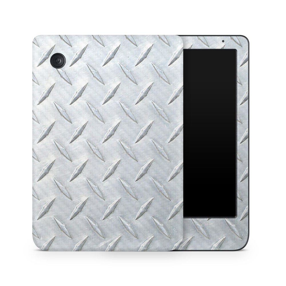 Carbon Fiber E-Reader Skin Compatible with Kobo Clara Colour (2024) - Diamond Plate - Premium 3M Vinyl Protective Wrap Decal Cover - Easy to Apply | Crafted in The USA by MightySkins