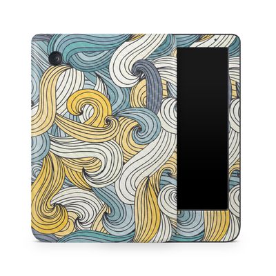 Carbon Fiber E-Reader Skin Compatible with Kobo Clara Colour (2024) - Turbulence - Premium 3M Vinyl Protective Wrap Decal Cover - Easy to Apply | Crafted in The USA by MightySkins