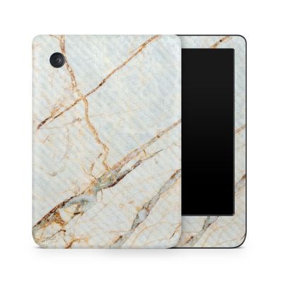 Carbon Fiber E-Reader Skin Compatible with Kobo Clara Colour (2024) - Antique Marble - Premium 3M Vinyl Protective Wrap Decal Cover - Easy to Apply | Crafted in The USA by MightySkins