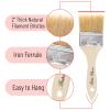 Bates- Chip Paint Brushes, 2 Inch, 12 Pack, Chip Brush, Natural Bristle Paint Brush for Wood, Paint view 3