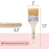 Bates- Chip Paint Brushes, 2 Inch, 12 Pack, Chip Brush, Natural Bristle Paint Brush for Wood, Paint view 4