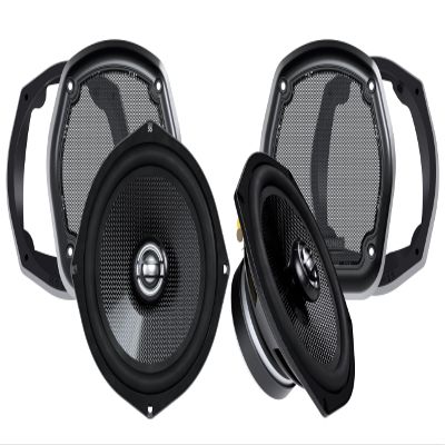 Hogtunes 702-XL High Performance XL Series 7" Speakers with Lower Adaptors (2 Pack), Fits 1998-2013 Harley-Davidson Motorcycles