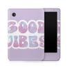Carbon Fiber E-Reader Skin Compatible with Kobo Clara Colour (2024) - Good Vibes - Premium 3M Vinyl Protective Wrap Decal Cover - Easy to Apply | Crafted in The USA by MightySkins view 1