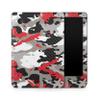 Carbon Fiber E-Reader Skin Compatible with Kobo Clara Colour (2024) - Red Camo - Premium 3M Vinyl Protective Wrap Decal Cover - Easy to Apply | Crafted in The USA by MightySkins view 1
