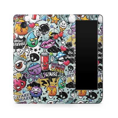 Carbon Fiber E-Reader Skin Compatible with Kobo Clara Colour (2024) - Oddballs - Premium 3M Vinyl Protective Wrap Decal Cover - Easy to Apply | Crafted in The USA by MightySkins