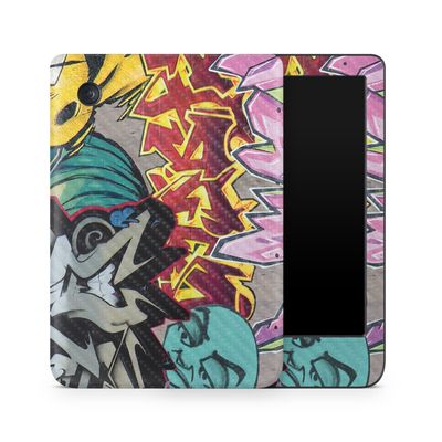 Carbon Fiber E-Reader Skin Compatible with Kobo Clara Colour (2024) - Graffiti Wild Styles - Premium 3M Vinyl Protective Wrap Decal Cover - Easy to Apply | Crafted in The USA by MightySkins