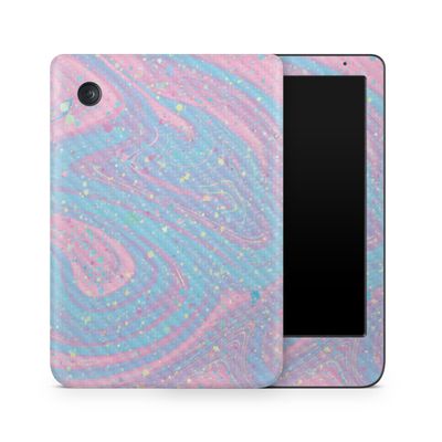 Carbon Fiber E-Reader Skin Compatible with Kobo Clara Colour (2024) - Cotton Candy Swirl - Premium 3M Vinyl Protective Wrap Decal Cover - Easy to Apply | Crafted in The USA by MightySkins