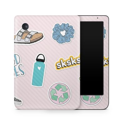 Carbon Fiber E-Reader Skin Compatible with Kobo Clara Colour (2024) - VSCO1 - Premium 3M Vinyl Protective Wrap Decal Cover - Easy to Apply | Crafted in The USA by MightySkins
