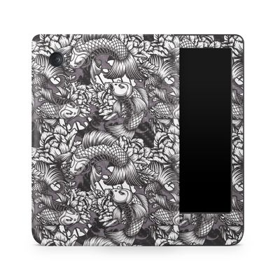 Carbon Fiber E-Reader Skin Compatible with Kobo Clara Colour (2024) - Angry Koi - Premium 3M Vinyl Protective Wrap Decal Cover - Easy to Apply | Crafted in The USA by MightySkins