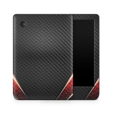 Carbon Fiber E-Reader Skin Compatible with Kobo Clara Colour (2024) - Hex Rays - Premium 3M Vinyl Protective Wrap Decal Cover - Easy to Apply | Crafted in The USA by MightySkins