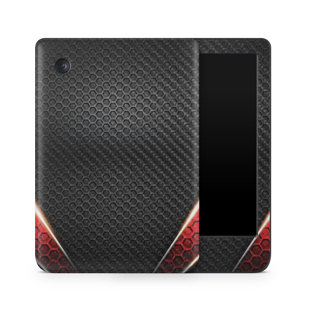 Carbon Fiber E-Reader Skin Compatible with Kobo Clara Colour (2024) - Hex Rays - Premium 3M Vinyl Protective Wrap Decal Cover - Easy to Apply | Crafted in The USA by MightySkins