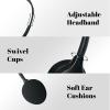 ZHENWAY 20 Pack Class Set Headphones for Kids Students School Classroom Bulk Earphones Adjustable with 3.5 mm Jack for Library Children Adults(006 Black Headphones) view 2