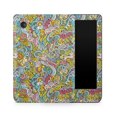 Carbon Fiber E-Reader Skin Compatible with Kobo Clara Colour (2024) - Ultra Hippie - Premium 3M Vinyl Protective Wrap Decal Cover - Easy to Apply | Crafted in The USA by MightySkins