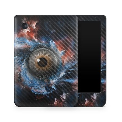Carbon Fiber E-Reader Skin Compatible with Kobo Clara Colour (2024) - Eye See You - Premium 3M Vinyl Protective Wrap Decal Cover - Easy to Apply | Crafted in The USA by MightySkins