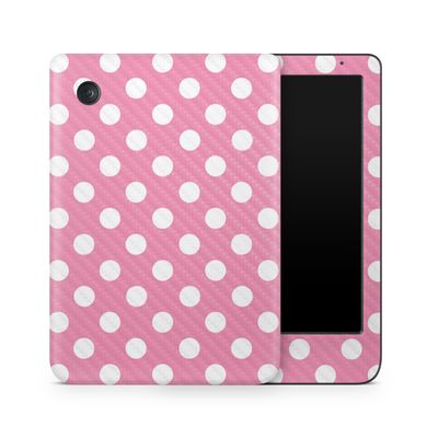 Carbon Fiber E-Reader Skin Compatible with Kobo Clara Colour (2024) - Mini Dots - Premium 3M Vinyl Protective Wrap Decal Cover - Easy to Apply | Crafted in The USA by MightySkins