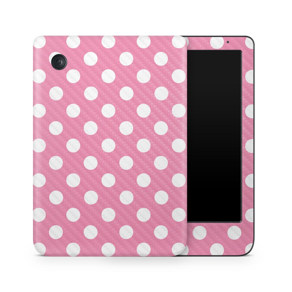 Carbon Fiber E-Reader Skin Compatible with Kobo Clara Colour (2024) - Mini Dots - Premium 3M Vinyl Protective Wrap Decal Cover - Easy to Apply | Crafted in The USA by MightySkins