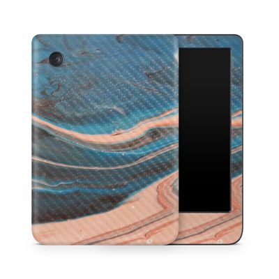 Carbon Fiber E-Reader Skin Compatible with Kobo Clara Colour (2024) - Sea Dunes - Premium 3M Vinyl Protective Wrap Decal Cover - Easy to Apply | Crafted in The USA by MightySkins