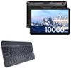 BoxWave Keyboard Compatible With Oukitel RT5 - SlimKeys Bluetooth Keyboard, Portable Thin with Chiclet-Style Keys - Jet Black view 1