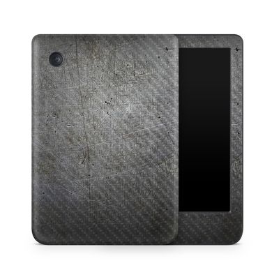 Carbon Fiber E-Reader Skin Compatible with Kobo Clara Colour (2024) - Scratched Up - Premium 3M Vinyl Protective Wrap Decal Cover - Easy to Apply | Crafted in The USA by MightySkins
