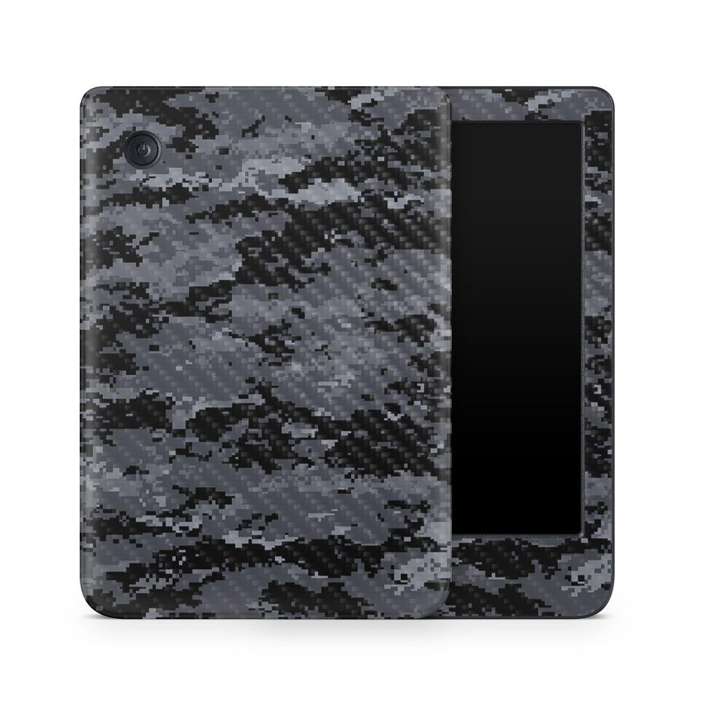 Carbon Fiber E-Reader Skin Compatible with Kobo Clara Colour (2024) - Digital Camo - Premium 3M Vinyl Protective Wrap Decal Cover - Easy to Apply | Crafted in The USA by MightySkins