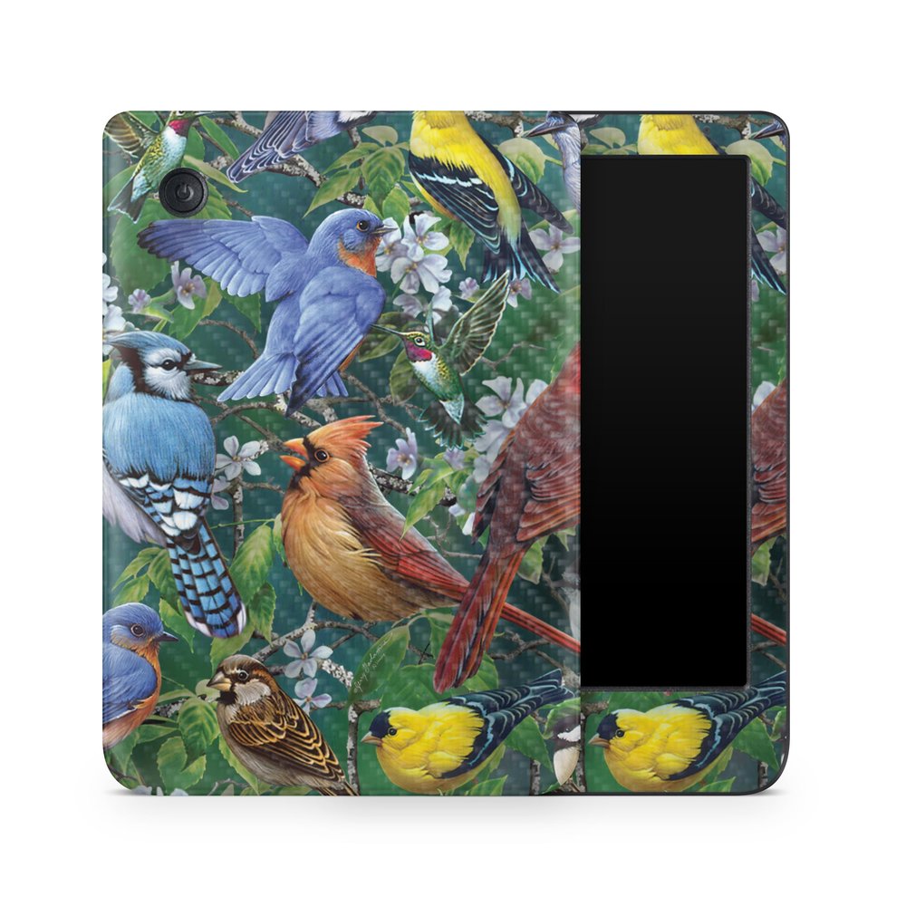 Carbon Fiber E-Reader Skin Compatible with Kobo Clara Colour (2024) - Backyard Gathering - Premium 3M Vinyl Protective Wrap Decal Cover - Easy to Apply | Crafted in The USA by MightySkins