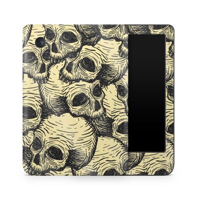 Glossy Glitter E-Reader Skin Compatible with Kobo Clara Colour (2024) - Inked Skulls - Premium 3M Vinyl Protective Wrap Decal Cover - Easy to Apply | Crafted in The USA by MightySkins