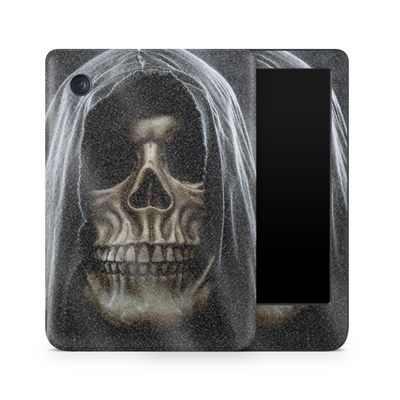 Glossy Glitter E-Reader Skin Compatible with Kobo Clara Colour (2024) - Reaper Skull - Premium 3M Vinyl Protective Wrap Decal Cover - Easy to Apply | Crafted in The USA by MightySkins