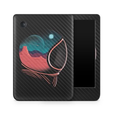 Carbon Fiber E-Reader Skin Compatible with Kobo Clara Colour (2024) - Space Adventure - Premium 3M Vinyl Protective Wrap Decal Cover - Easy to Apply | Crafted in The USA by MightySkins