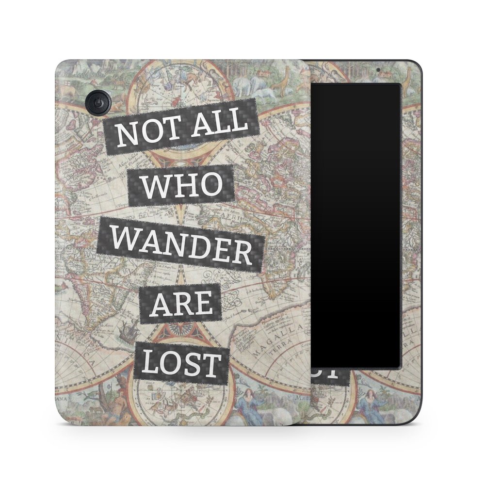 Carbon Fiber E-Reader Skin Compatible with Kobo Clara Colour (2024) - Who Wander - Premium 3M Vinyl Protective Wrap Decal Cover - Easy to Apply | Crafted in The USA by MightySkins