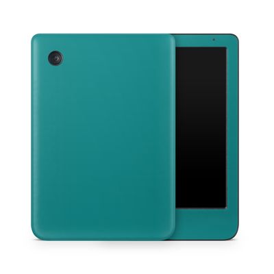 E-Reader Skin Compatible with Kobo Clara Colour (2024) - Solid Teal - Premium 3M Vinyl Protective Wrap Decal Cover - Easy to Apply | Crafted in The USA by MightySkins